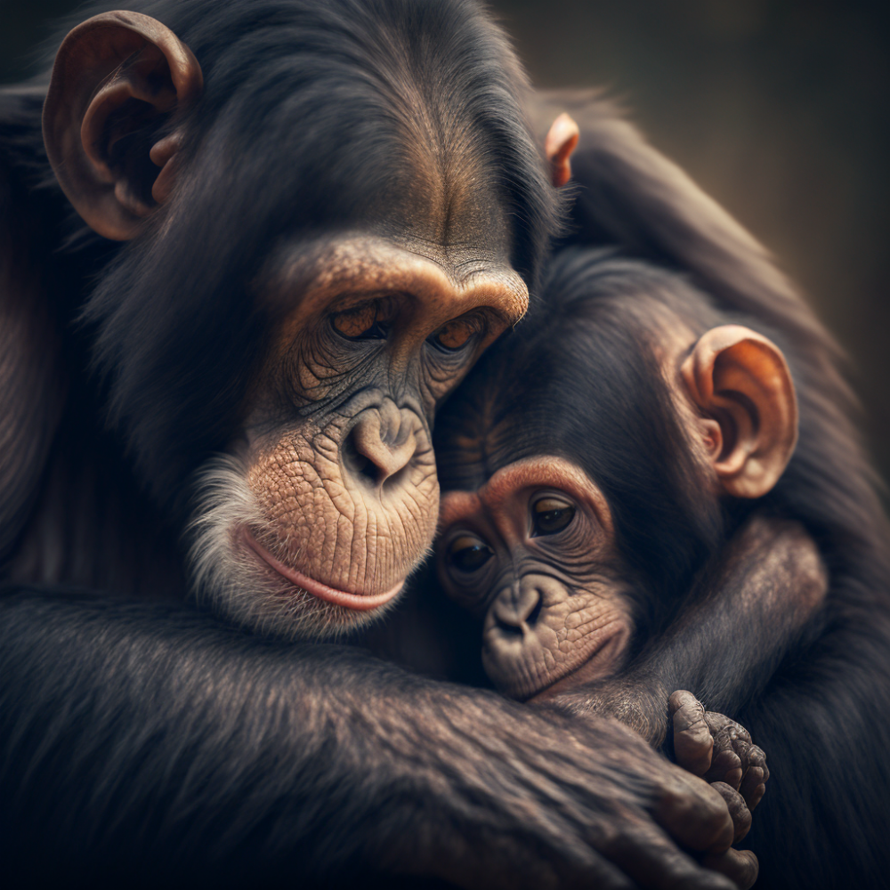 gorille et son fils