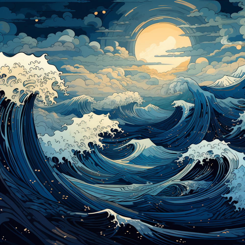la vague dans l'océan